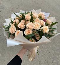 Букет Кремовые розы Латте в Юмагузино