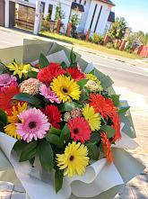 Букет цветов из:  Герберы #REPLACE_PRED# Юмагузино